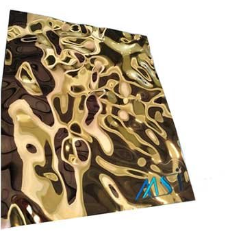 Gold Coated Water Ripple Sheets